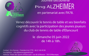 Découverte Ping Alzheimer