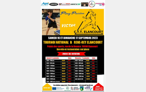 Tournoi National B René REY Elancourt 2023