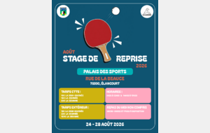 Stage de Reprise CTTE Aout 2026
