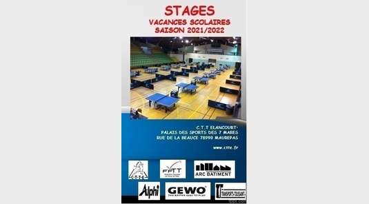 Stage vacance scolaire Printemps 2022 - DU 25/04 AU 29/04