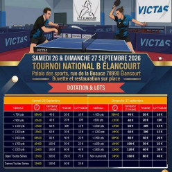 Tournoi National B René REY Elancourt 2026